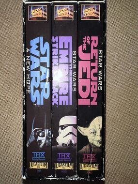 STAR WARS TRILOGY--Boxed 3 VHS Set, Vintage